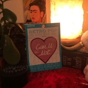 “Can u not” heart shaped iron on decal patch